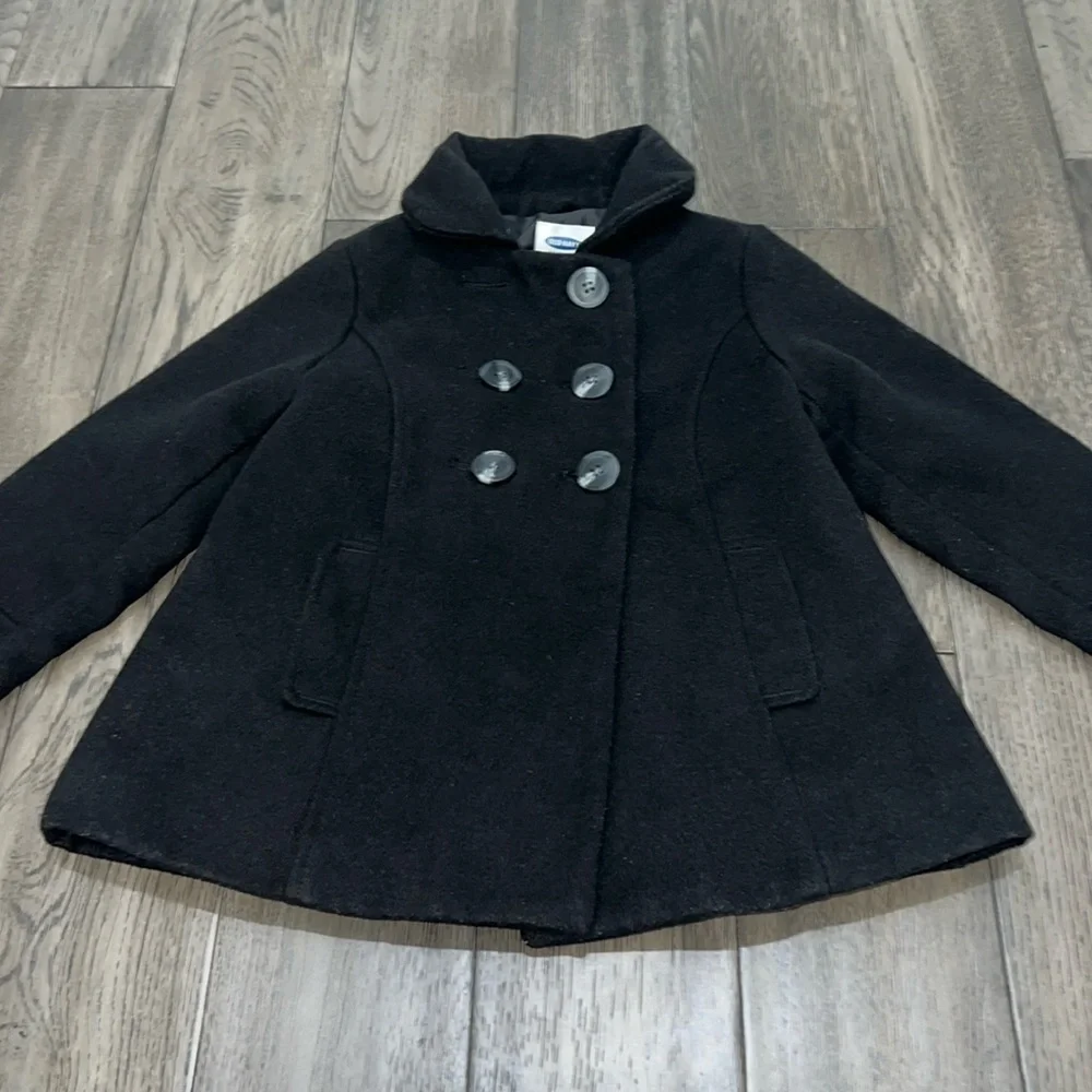 Old Navy toddler wool like pleated back peacoat